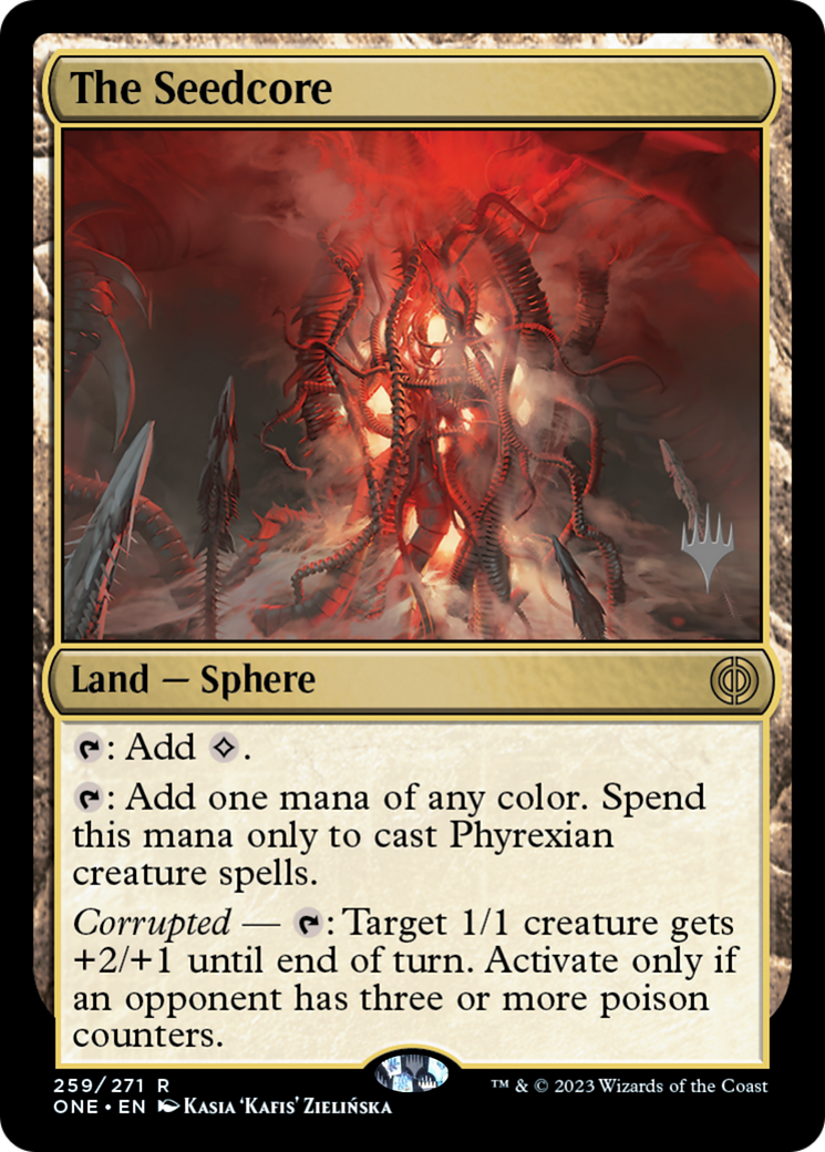The Seedcore (Promo Pack) [Phyrexia: All Will Be One Promos] | Tabernacle Games