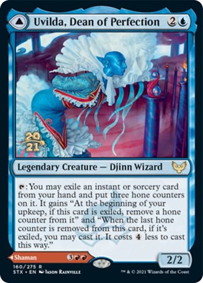 Uvilda, Dean of Perfection // Nassari, Dean of Expression [Strixhaven: School of Mages Prerelease Promos] | Tabernacle Games