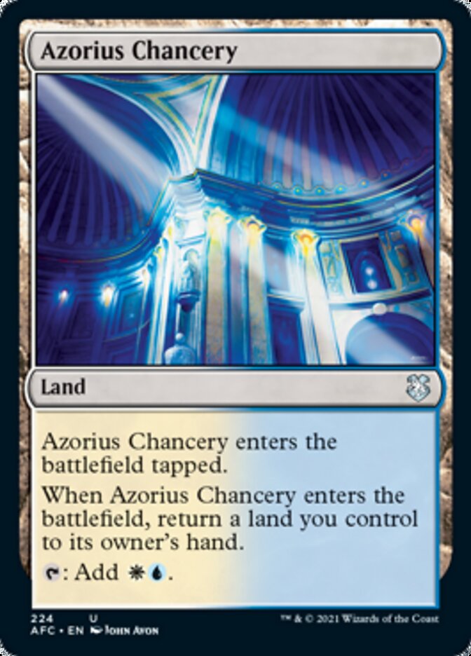 Azorius Chancery [Dungeons & Dragons: Adventures in the Forgotten Realms Commander] | Tabernacle Games