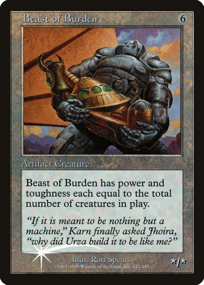 Beast of Burden (Misprinted) [Urza's Legacy Promos] | Tabernacle Games