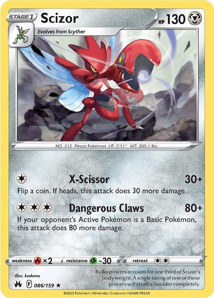 Scizor (086/159) [Sword & Shield: Crown Zenith] | Tabernacle Games