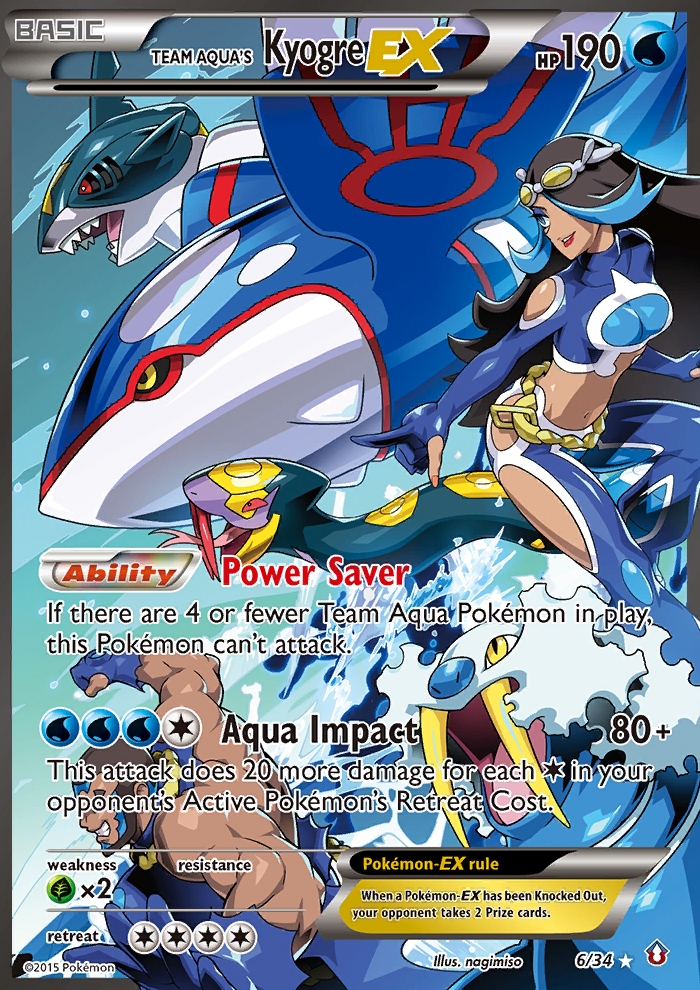 Team Aqua's Kyogre EX (6/34) [XY: Double Crisis] | Tabernacle Games
