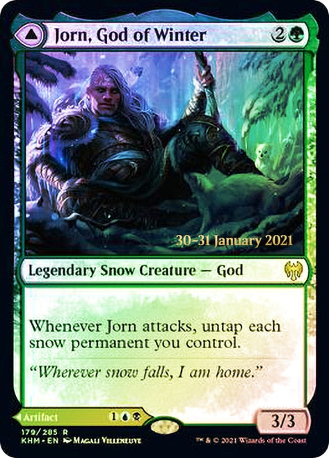 Jorn, God of Winter // Kaldring, the Rimestaff   [Kaldheim Prerelease Promos] | Tabernacle Games