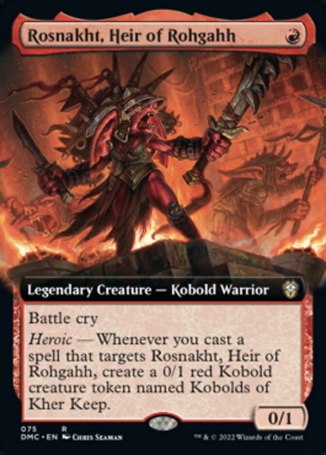 Rosnakht, Heir of Rohgahh (Extended Art) [Dominaria United Commander] | Tabernacle Games