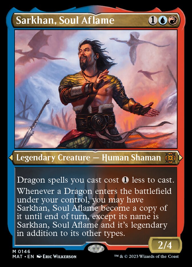 Sarkhan, Soul Aflame (Foil Etched) [March of the Machine: The Aftermath] | Tabernacle Games