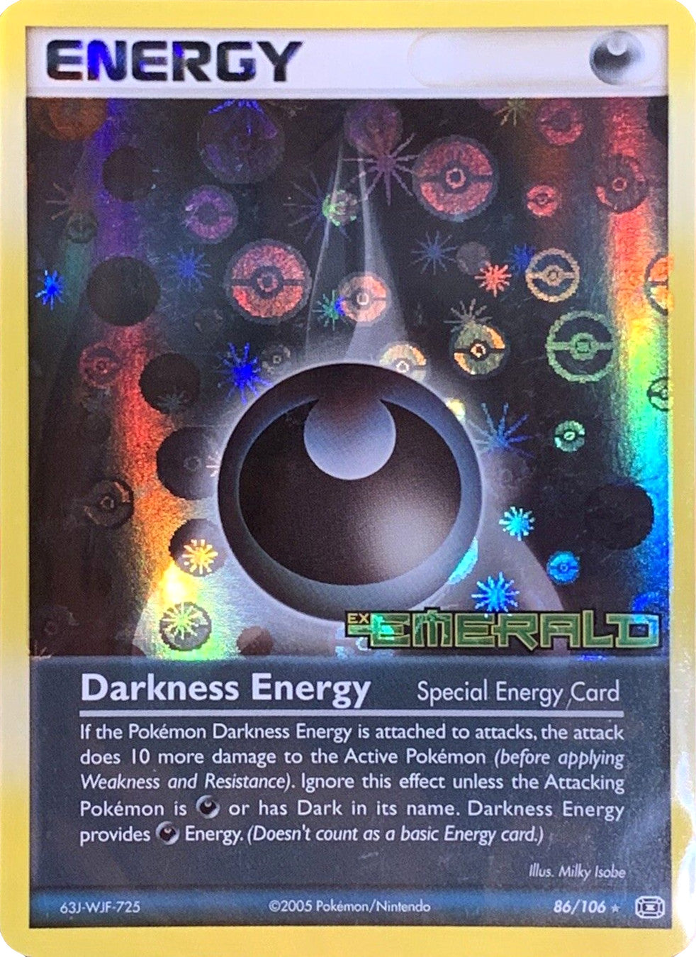 Darkness Energy (86/106) (Stamped) [EX: Emerald] | Tabernacle Games