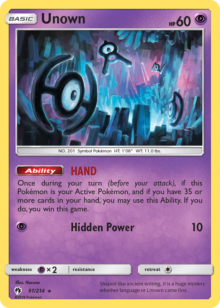 Unown (91/214) [Sun & Moon: Lost Thunder] | Tabernacle Games