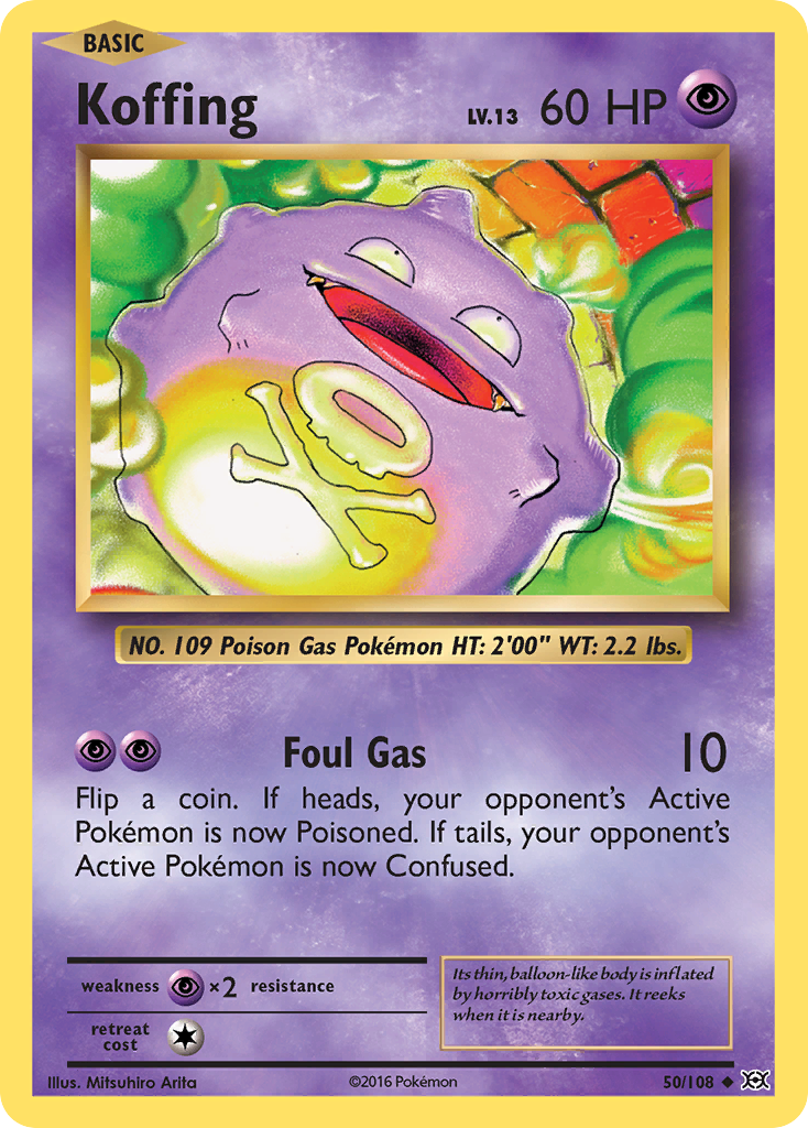 Koffing (50/108) [XY: Evolutions] | Tabernacle Games