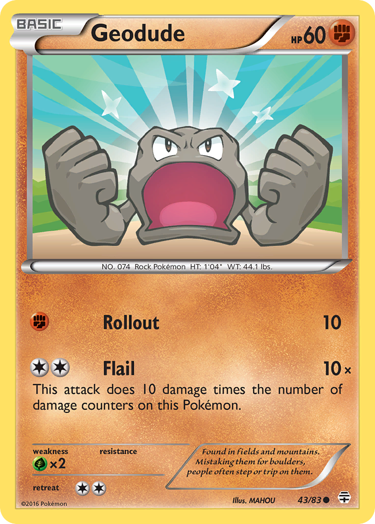 Geodude (43/83) [XY: Generations] | Tabernacle Games