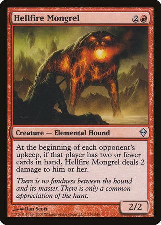 Hellfire Mongrel [Zendikar] | Tabernacle Games