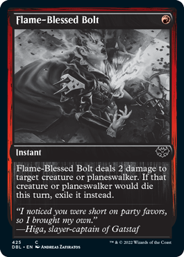 Flame-Blessed Bolt [Innistrad: Double Feature] | Tabernacle Games