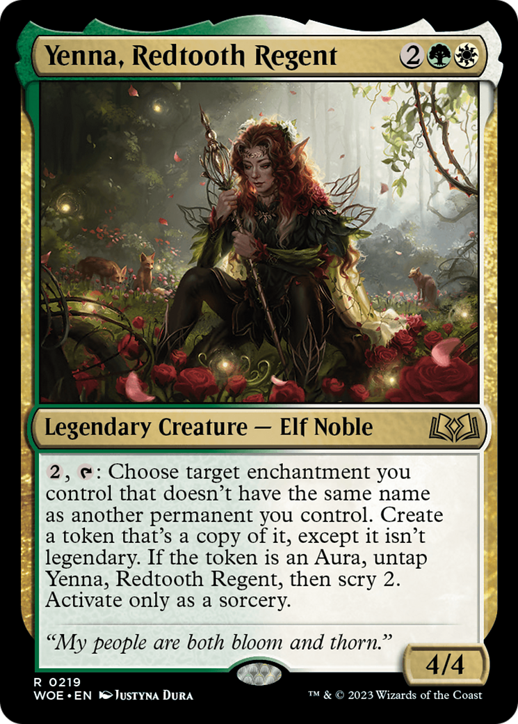 Yenna, Redtooth Regent [Wilds of Eldraine Prerelease Promos] | Tabernacle Games