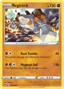 Regirock (089/185) [Sword & Shield: Vivid Voltage] | Tabernacle Games