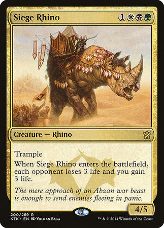 Siege Rhino [Khans of Tarkir] | Tabernacle Games