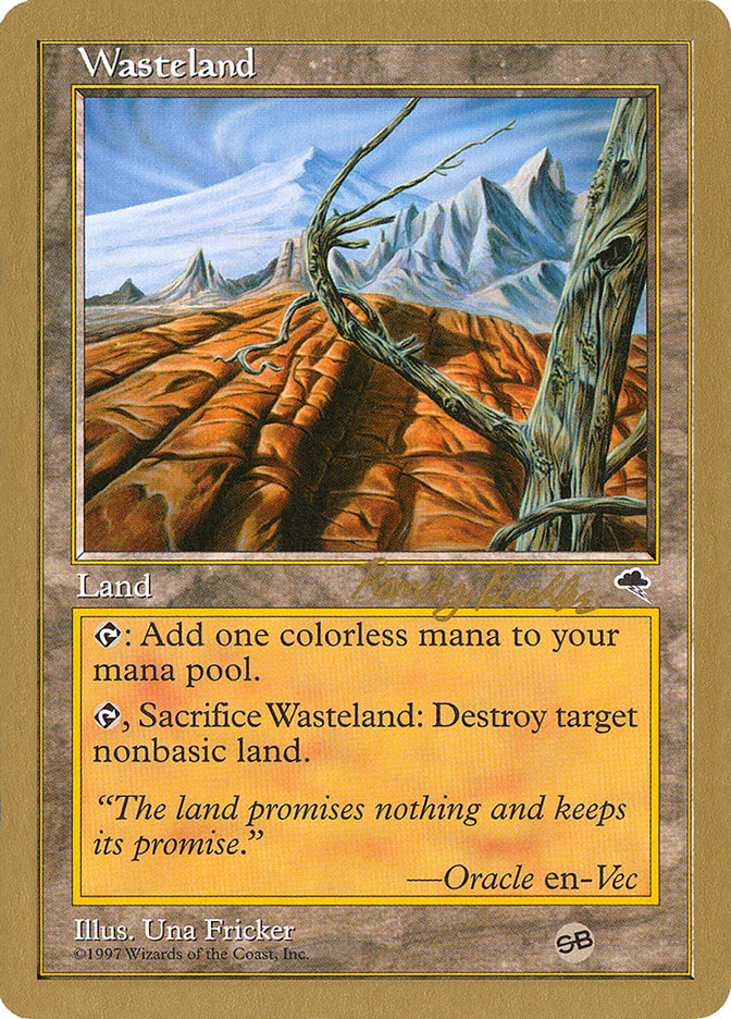 Wasteland (Randy Buehler) (SB) [World Championship Decks 1998] | Tabernacle Games