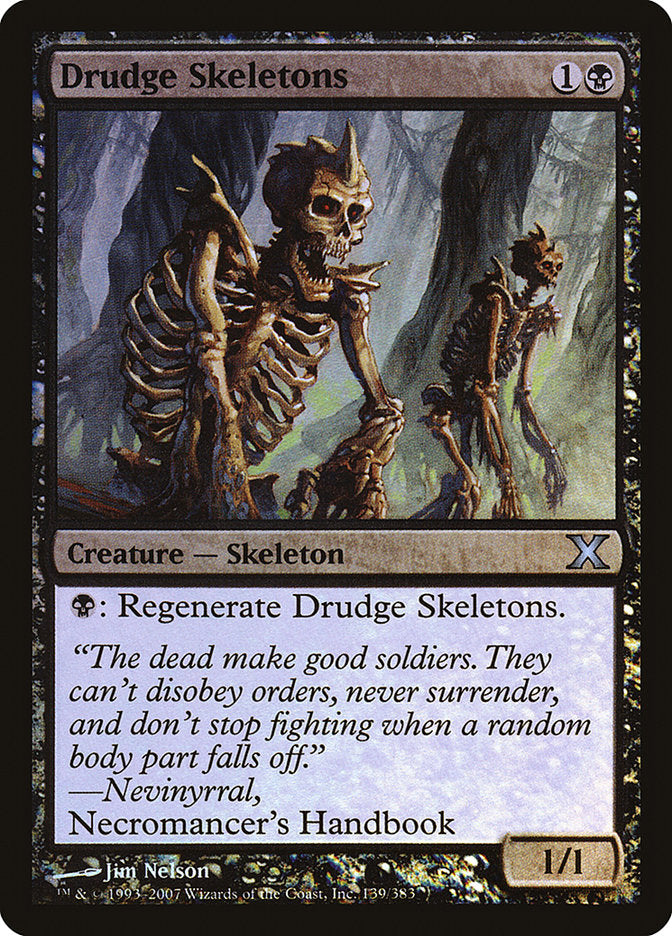 Drudge Skeletons (Premium Foil) [Tenth Edition] | Tabernacle Games
