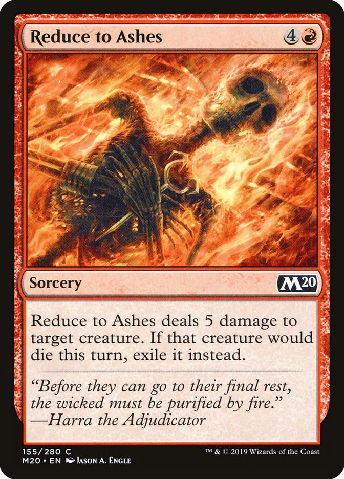 Reduce to Ashes [Core Set 2020] | Tabernacle Games