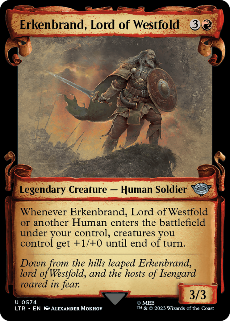 Erkenbrand, Lord of Westfold [The Lord of the Rings: Tales of Middle-Earth Showcase Scrolls] | Tabernacle Games