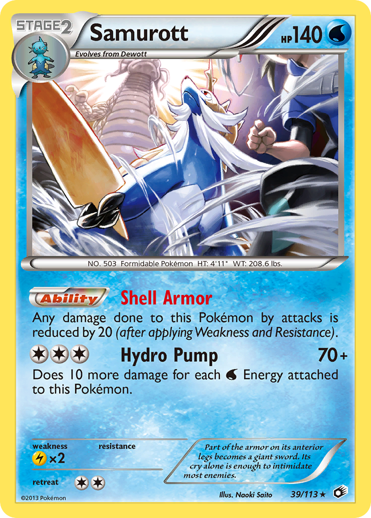 Samurott (39/113) [Black & White: Legendary Treasures] | Tabernacle Games