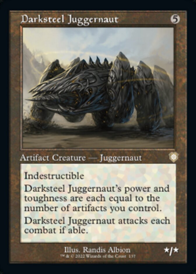 Darksteel Juggernaut (Retro) [The Brothers' War Commander] | Tabernacle Games
