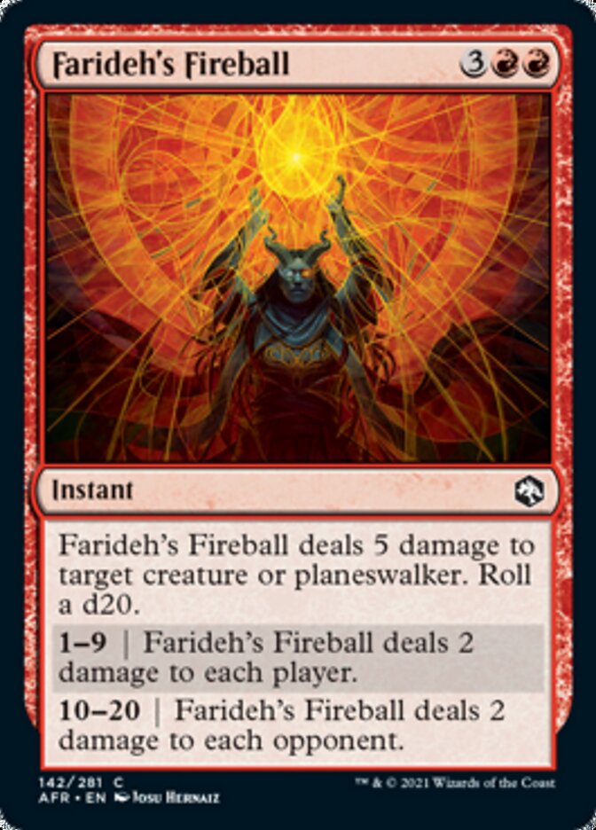 Farideh's Fireball [Dungeons & Dragons: Adventures in the Forgotten Realms] | Tabernacle Games