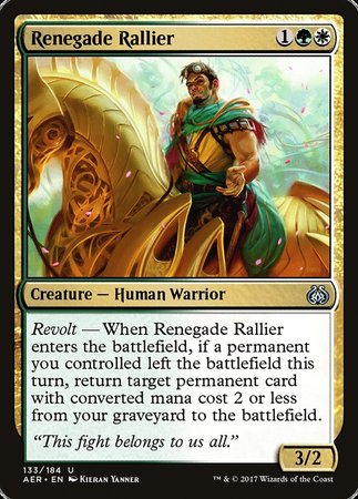 Renegade Rallier [Aether Revolt] | Tabernacle Games