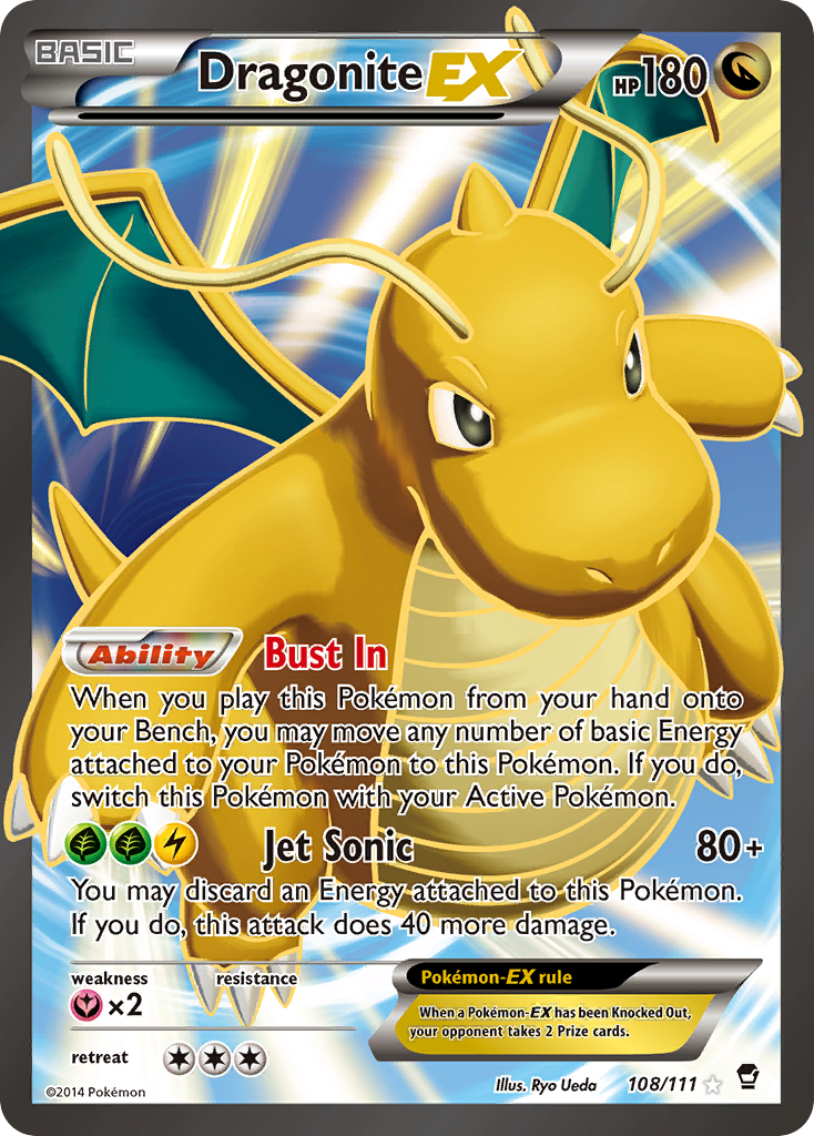Dragonite EX (108/111) [XY: Furious Fists] | Tabernacle Games