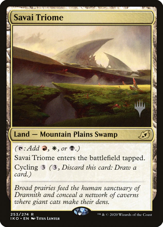 Savai Triome (Promo Pack) [Ikoria: Lair of Behemoths Promos] | Tabernacle Games