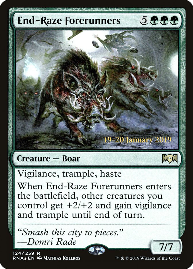 End-Raze Forerunners [Ravnica Allegiance Prerelease Promos] | Tabernacle Games