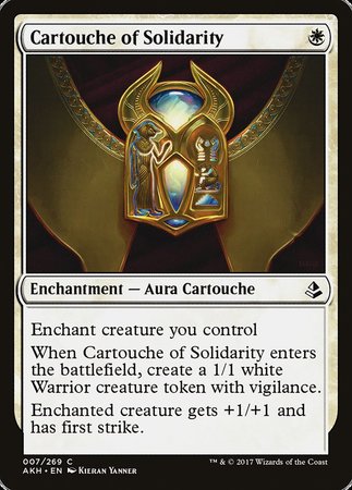 Cartouche of Solidarity [Amonkhet] | Tabernacle Games