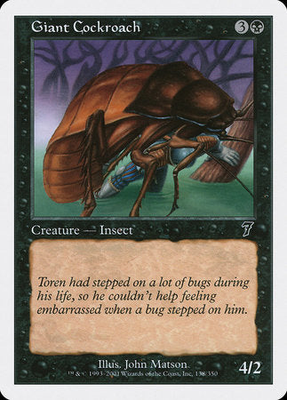 Giant Cockroach [Seventh Edition] | Tabernacle Games