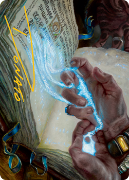 Mystic Redaction Art Card (Gold-Stamped Signature) [Modern Horizons 2 Art Series] | Tabernacle Games