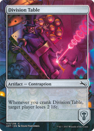 Division Table [Unstable] | Tabernacle Games