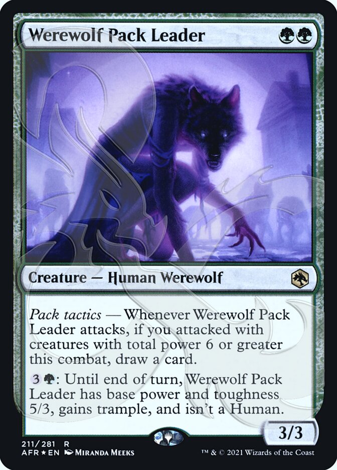 Werewolf Pack Leader (Ampersand Promo) [Dungeons & Dragons: Adventures in the Forgotten Realms Promos] | Tabernacle Games