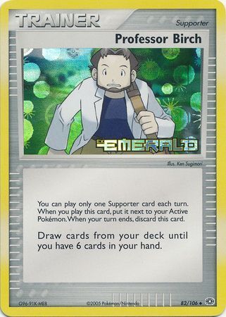 Professor Birch (82/106) (Stamped) [EX: Emerald] | Tabernacle Games