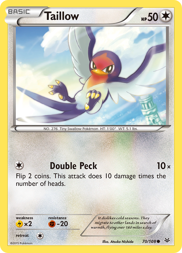 Taillow (70/108) [XY: Roaring Skies] | Tabernacle Games