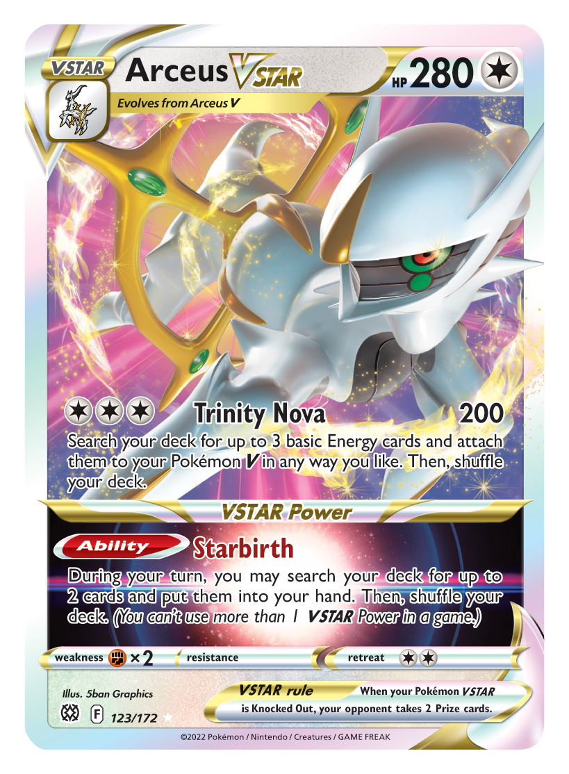 Arceus VSTAR (123/172) (Jumbo Card) [Sword & Shield: Brilliant Stars] | Tabernacle Games