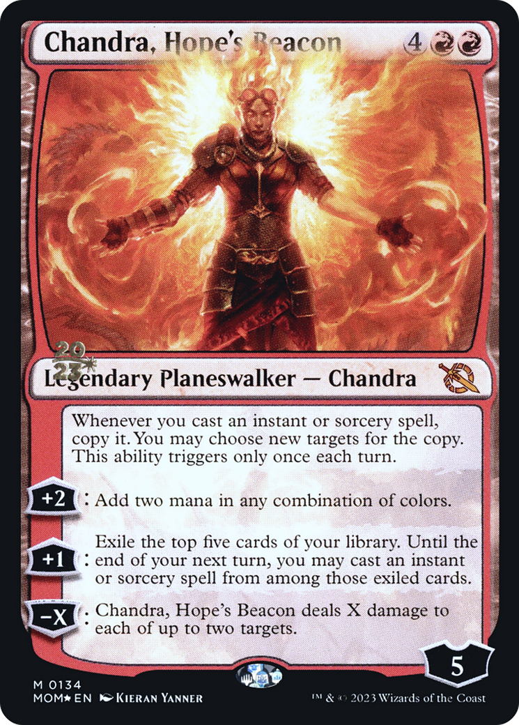 Chandra, Hope's Beacon [March of the Machine Prerelease Promos] | Tabernacle Games