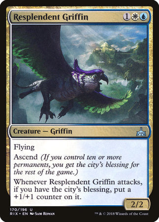 Resplendent Griffin [Rivals of Ixalan] | Tabernacle Games