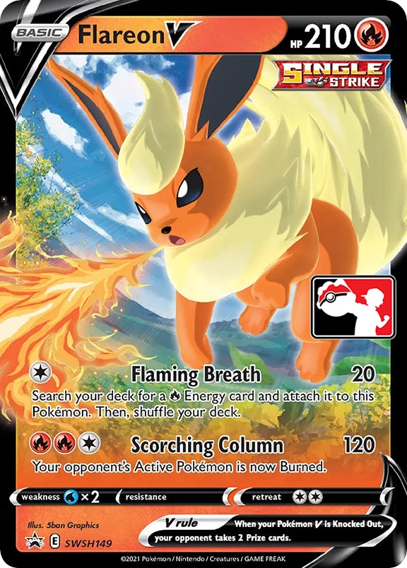 Flareon V (SWSH149) [Prize Pack Series One] | Tabernacle Games