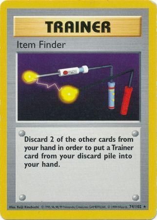 Item Finder (74/102) [Base Set Shadowless Unlimited] | Tabernacle Games