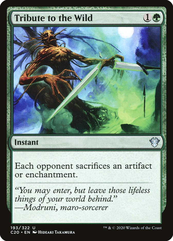 Tribute to the Wild [Commander 2020] | Tabernacle Games