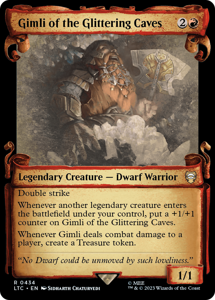 Gimli of the Glittering Caves [The Lord of the Rings: Tales of Middle-Earth Commander Showcase Scrolls] | Tabernacle Games