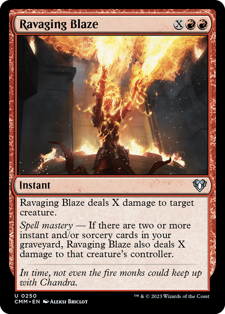 Ravaging Blaze [Commander Masters] | Tabernacle Games