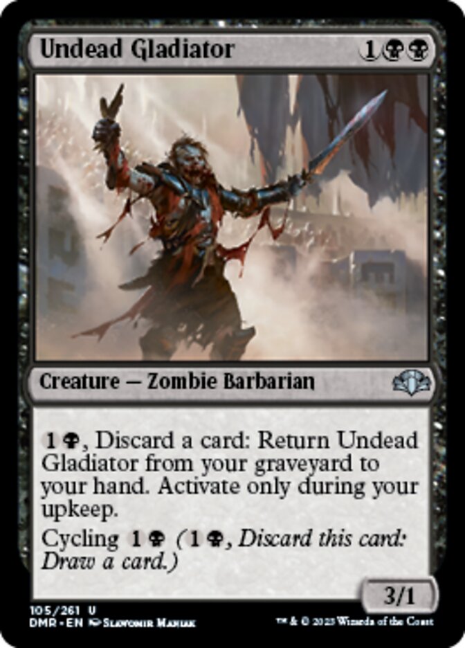 Undead Gladiator [Dominaria Remastered] | Tabernacle Games