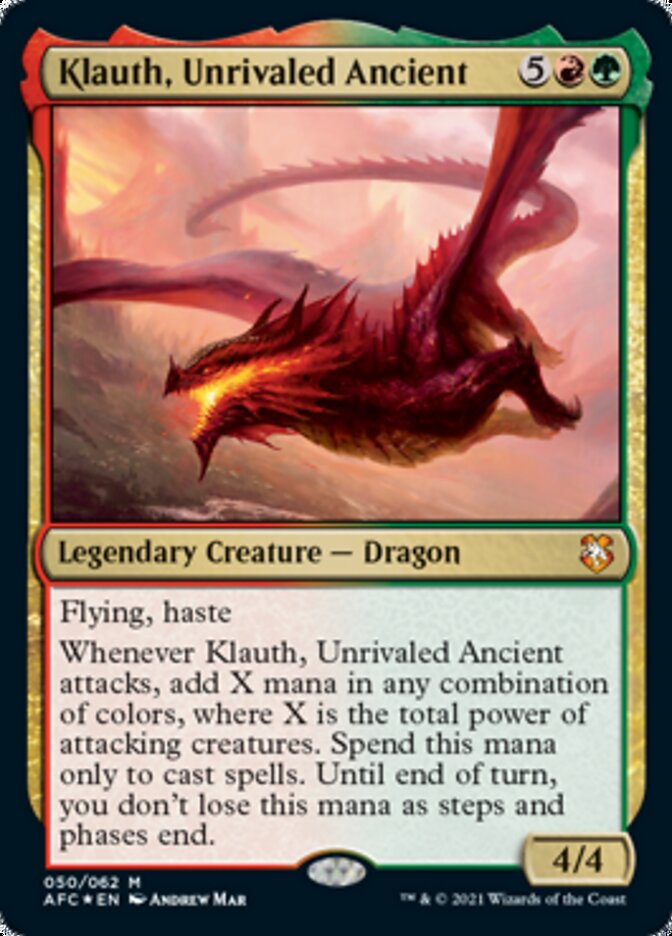 Klauth, Unrivaled Ancient [Dungeons & Dragons: Adventures in the Forgotten Realms Commander] | Tabernacle Games