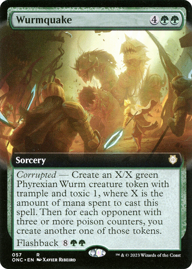 Wurmquake (Extended Art) [Phyrexia: All Will Be One Commander] | Tabernacle Games