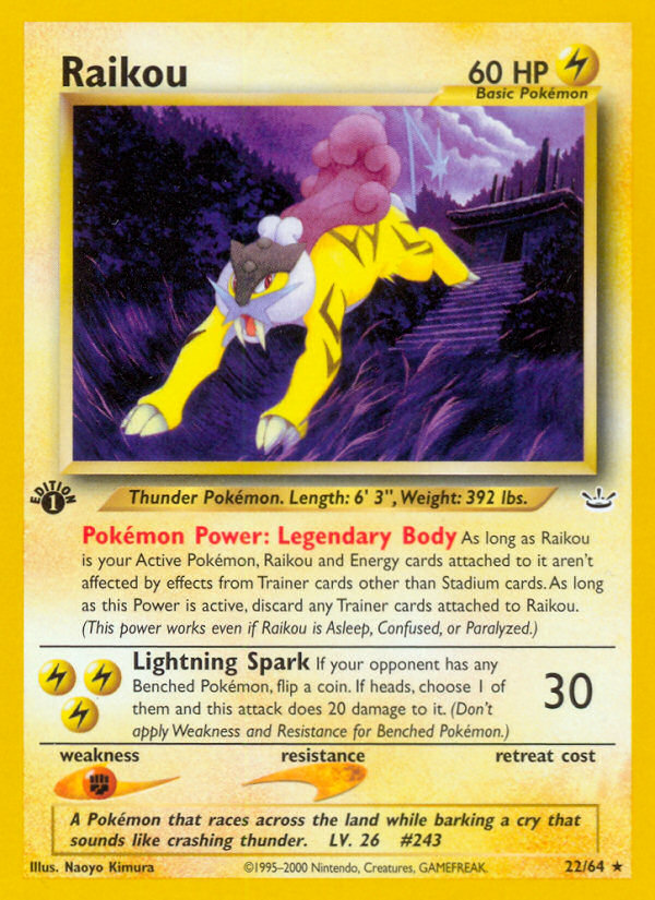 Raikou (22/64) [Neo Revelation 1st Edition] | Tabernacle Games