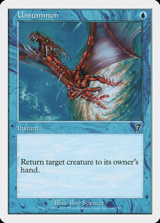 Unsummon [Seventh Edition] | Tabernacle Games