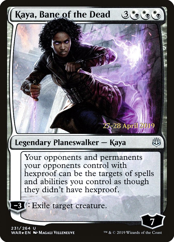 Kaya, Bane of the Dead  [War of the Spark Prerelease Promos] | Tabernacle Games